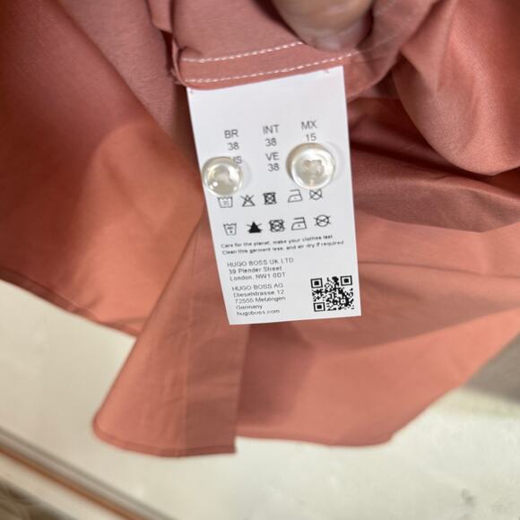 Hugo Boss Men's Kenno Slim Solid Dress Shirt Light Pastel 15 32/33 $118 - Picture 9 of 10